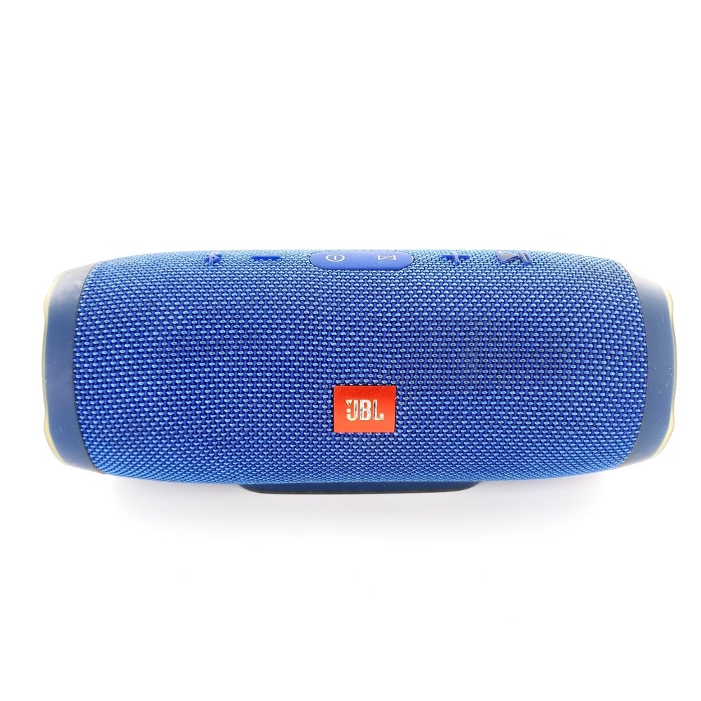 JBL Charge 3 45665 Bluetooth Portable Waterproof Speaker Blue Tested & Works